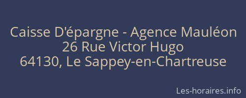 Caisse D'épargne - Agence Mauléon