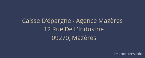 Caisse D'épargne - Agence Mazères