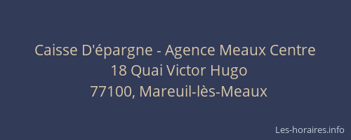 Caisse D'épargne - Agence Meaux Centre