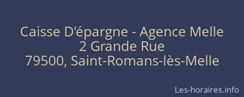 Caisse D'épargne - Agence Melle