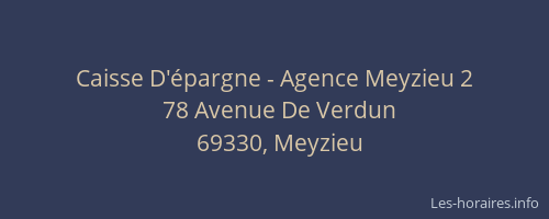 Caisse D'épargne - Agence Meyzieu 2