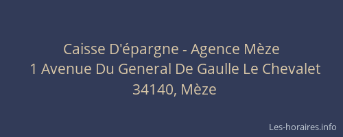 Caisse D'épargne - Agence Mèze