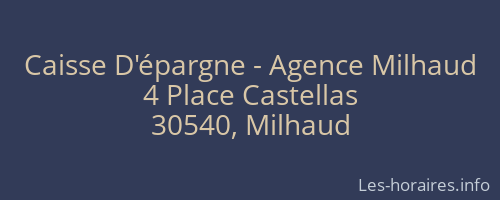 Caisse D'épargne - Agence Milhaud