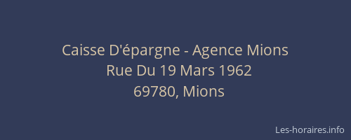 Caisse D'épargne - Agence Mions