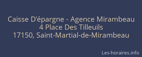 Caisse D'épargne - Agence Mirambeau
