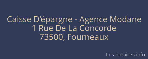 Caisse D'épargne - Agence Modane