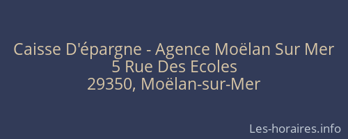 Caisse D'épargne - Agence Moëlan Sur Mer
