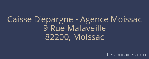 Caisse D'épargne - Agence Moissac