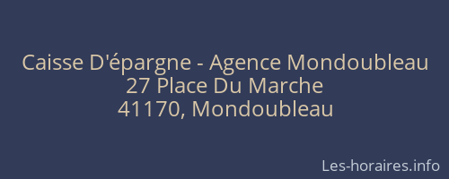 Caisse D'épargne - Agence Mondoubleau