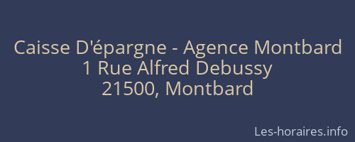 Caisse D'épargne - Agence Montbard