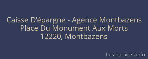 Caisse D'épargne - Agence Montbazens