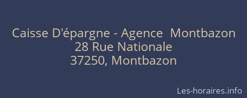 Caisse D'épargne - Agence  Montbazon