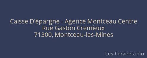 Caisse D'épargne - Agence Montceau Centre