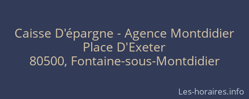 Caisse D'épargne - Agence Montdidier