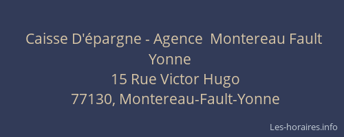 Caisse D'épargne - Agence  Montereau Fault Yonne