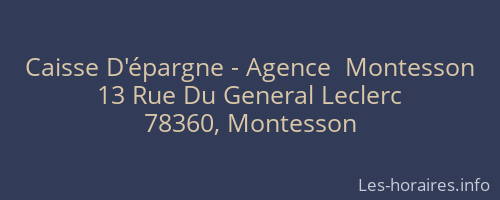 Caisse D'épargne - Agence  Montesson