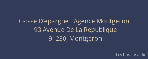 Caisse D'épargne - Agence Montgeron