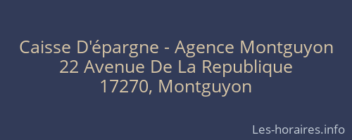 Caisse D'épargne - Agence Montguyon