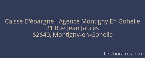 Caisse D'épargne - Agence Montigny En Gohelle