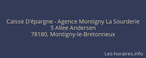 Caisse D'épargne - Agence Montigny La Sourderie