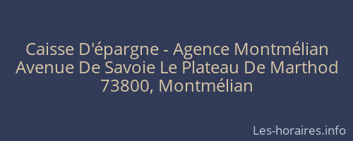 Caisse D'épargne - Agence Montmélian