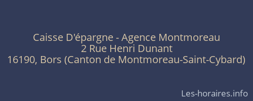 Caisse D'épargne - Agence Montmoreau