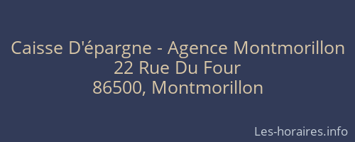 Caisse D'épargne - Agence Montmorillon