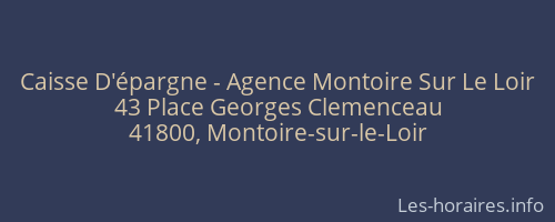 Caisse D'épargne - Agence Montoire Sur Le Loir