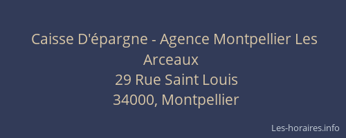 Caisse D'épargne - Agence Montpellier Les Arceaux