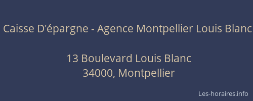Caisse D'épargne - Agence Montpellier Louis Blanc