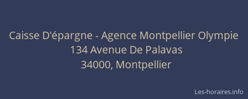 Caisse D'épargne - Agence Montpellier Olympie