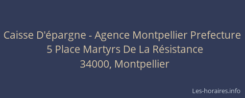 Caisse D'épargne - Agence Montpellier Prefecture