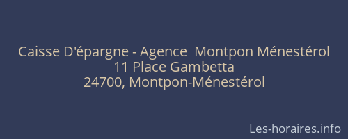Caisse D'épargne - Agence  Montpon Ménestérol