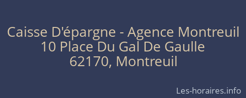 Caisse D'épargne - Agence Montreuil