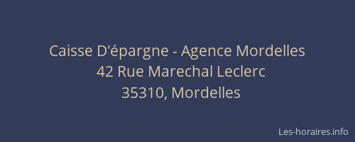 Caisse D'épargne - Agence Mordelles
