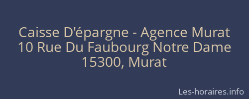 Caisse D'épargne - Agence Murat