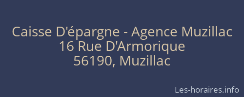Caisse D'épargne - Agence Muzillac