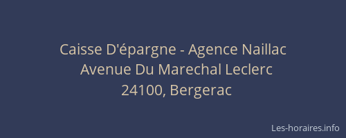 Caisse D'épargne - Agence Naillac