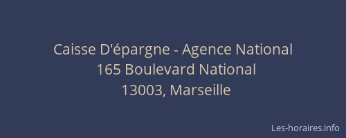Caisse D'épargne - Agence National