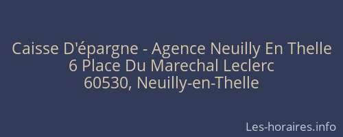 Caisse D'épargne - Agence Neuilly En Thelle