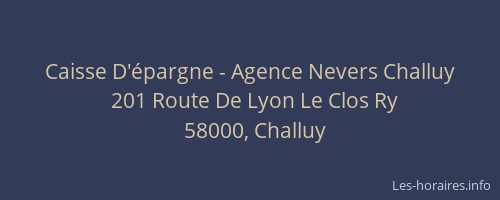 Caisse D'épargne - Agence Nevers Challuy