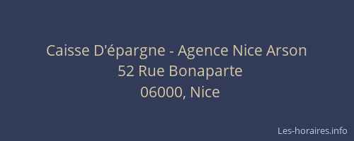 Caisse D'épargne - Agence Nice Arson