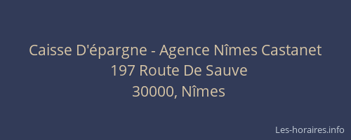 Caisse D'épargne - Agence Nîmes Castanet
