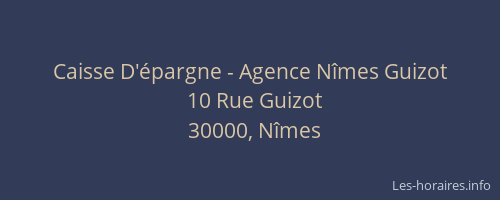 Caisse D'épargne - Agence Nîmes Guizot