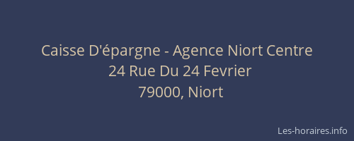 Caisse D'épargne - Agence Niort Centre