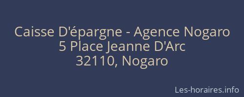 Caisse D'épargne - Agence Nogaro