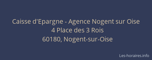 Caisse d'Epargne - Agence Nogent sur Oise