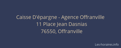 Caisse D'épargne - Agence Offranville