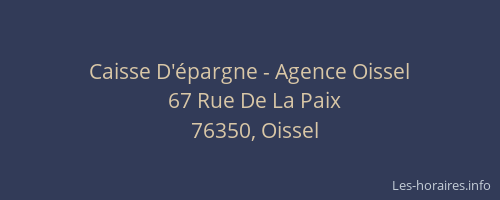 Caisse D'épargne - Agence Oissel