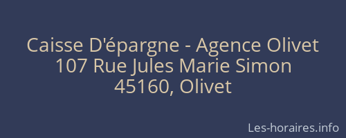 Caisse D'épargne - Agence Olivet